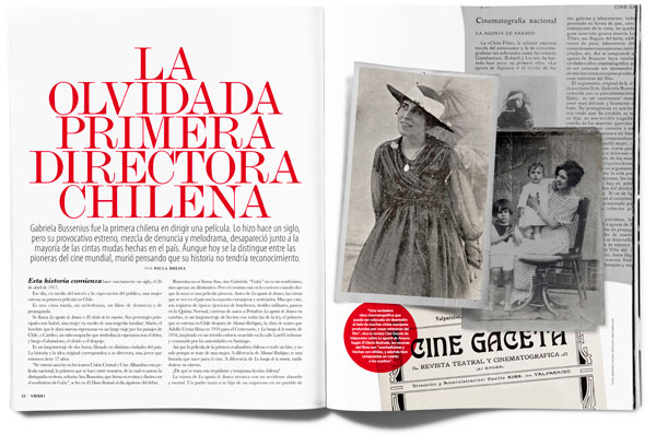 LA OLVIDADA PRIMERA DIRECTORA CHILENA LA OLVIDADA PRIMERA DIRECTORA CHILENA